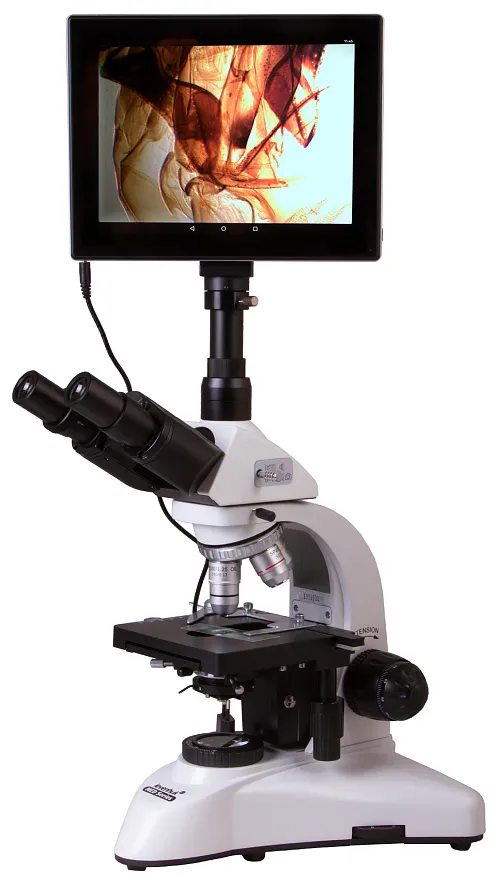 foto digitální trinokulární mikroskop Levenhuk MED D20T LCD