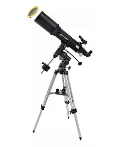 foto hvězdářský dalekohled Bresser Polaris-II AR-102/600 EQ-3 AT-3 se solárním filtrem