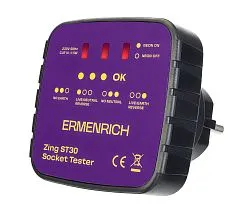 obrázek tester zásuvek Ermenrich Zing ST30