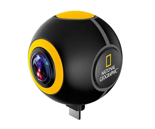 snímek akční kamera Bresser National Geographic HD 720° Android,  1