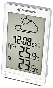 snímek meteostanice Bresser TemeoTrend STX RC, bílá