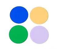 foto sada barevných filtrů MAGUS LF4.2 (modrý, zelený, žlutý, matné sklo)