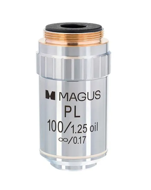 foto rovinný objektiv s korekcí na nekonečno MAGUS MP100 OIL 100x/1,25 ∞/0,17,  1