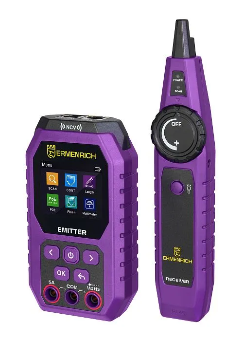 foto tester kabelů s multimetrem Ermenrich Ping SM75,  1