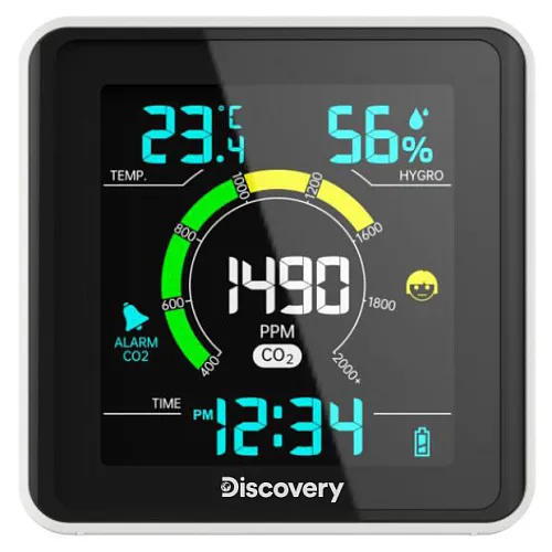 obrázek meteorologická stanice Levenhuk Discovery Report WA40 s monitorováním obsahu CO2 ve vzduchu