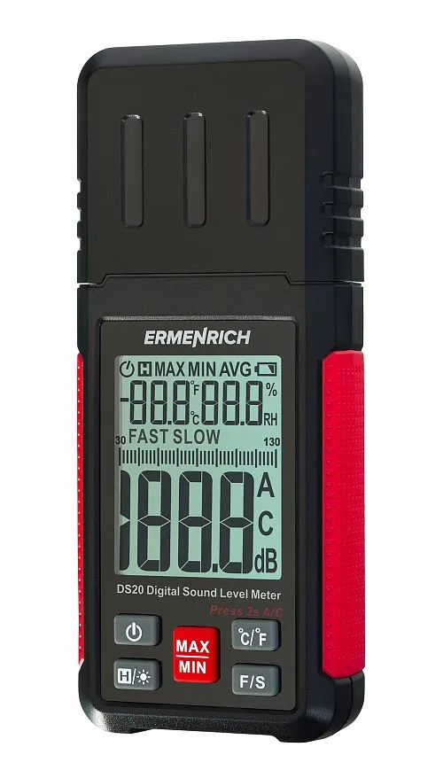 snímek digitální měřič hladiny zvuku Ermenrich Seek DS20
