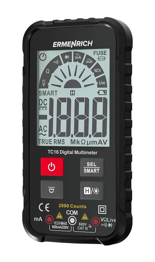 obrázek digitální multimetr Ermenrich Zing TC16