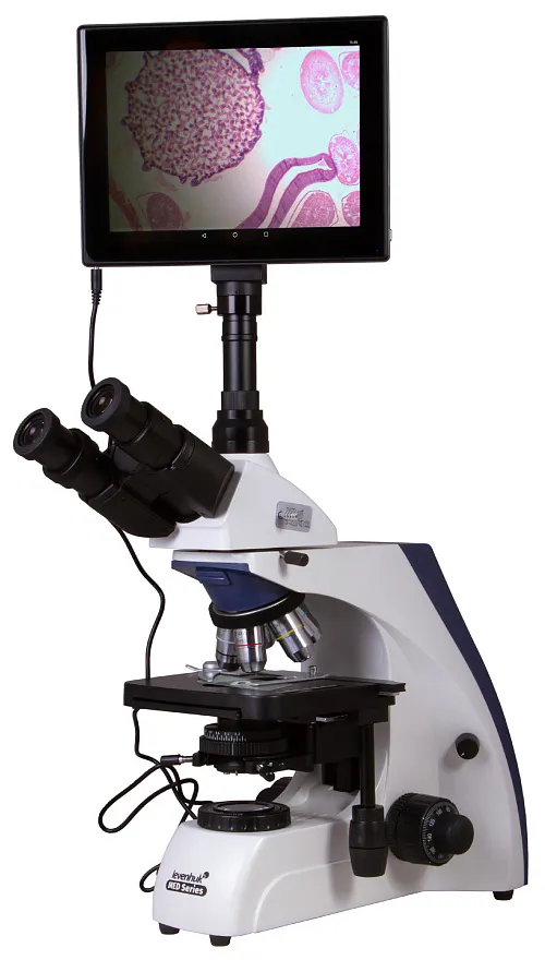 foto digitální trinokulární mikroskop Levenhuk MED D30T LCD