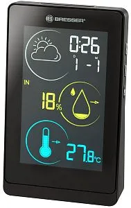 snímek meteostanice Bresser Temeo Life H s barevným displejem, černá