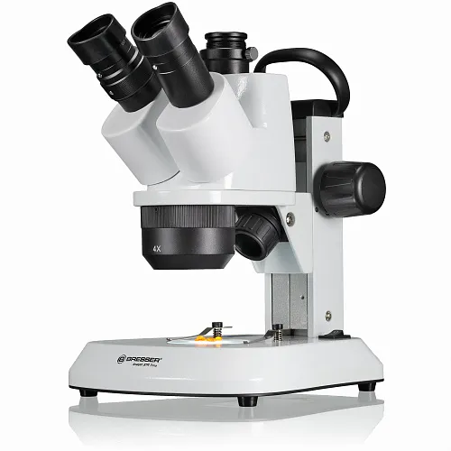 foto trinokulární stereomikroskop Bresser Analyth STR Trino 10x - 40x,  1