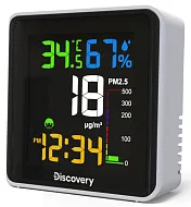 snímek meteostanice Levenhuk Discovery Report WA30 s monitorováním částic obsažených ve vzduchu