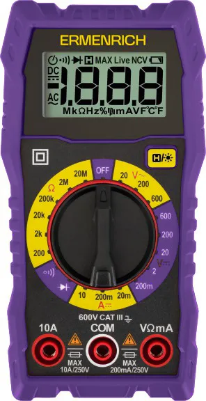 obrázek digitální multimetr Ermenrich Zing TC07,  1