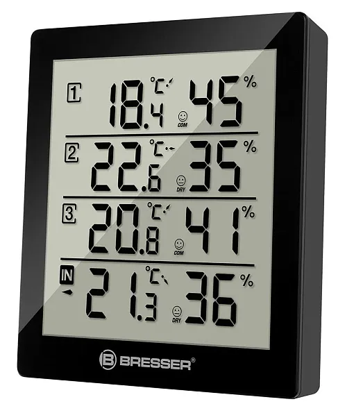 snímek bresser Temeo Hygro Quadro Weather Station, black