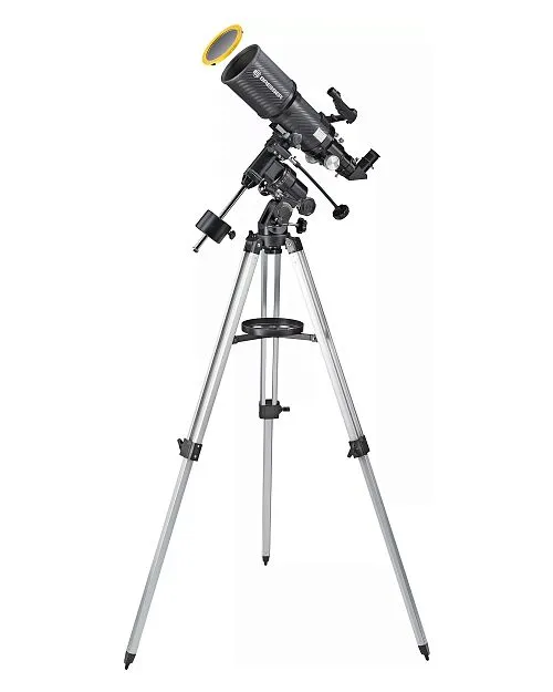 fotografie hvězdářský dalekohled Bresser Polaris 102/460 EQ3 se solárním filtrem,  1