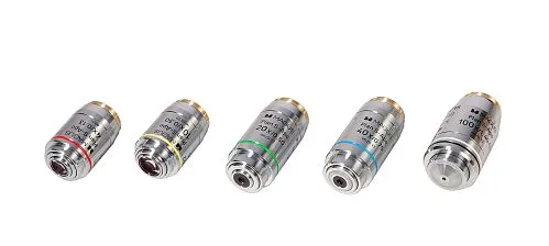 fotografie sada objektivů MAGUS FL S-APO60 PlanF S-Apo 4х/10х/20х/40х/100х olej ∞/0,17 H60 mm,  1