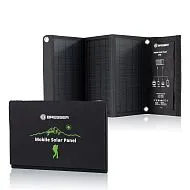 foto přenosná solární nabíječka Bresser 21 wattů s USB