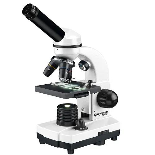 snímek mikroskop Bresser Junior Biolux SEL 40–1600x s kufříkem, bílý