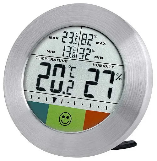 snímek meteostanice Bresser Temeo Hygro Circuitu, stříbrná,  1
