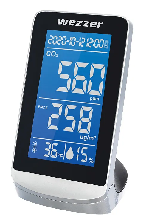 snímek monitor kvality vzduchu Levenhuk Wezzer Air PRO DM40