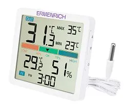 snímek termohygrometr Ermenrich Report WR10