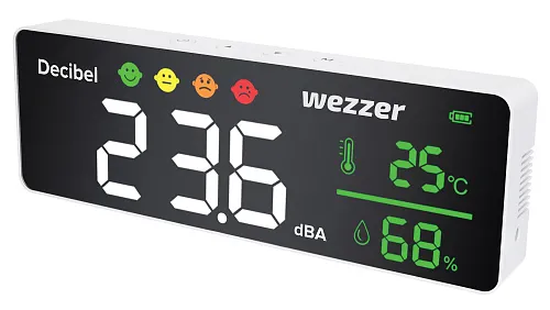 snímek termohygrometr s monitorem hluku Levenhuk Wezzer Teo TH70,  1