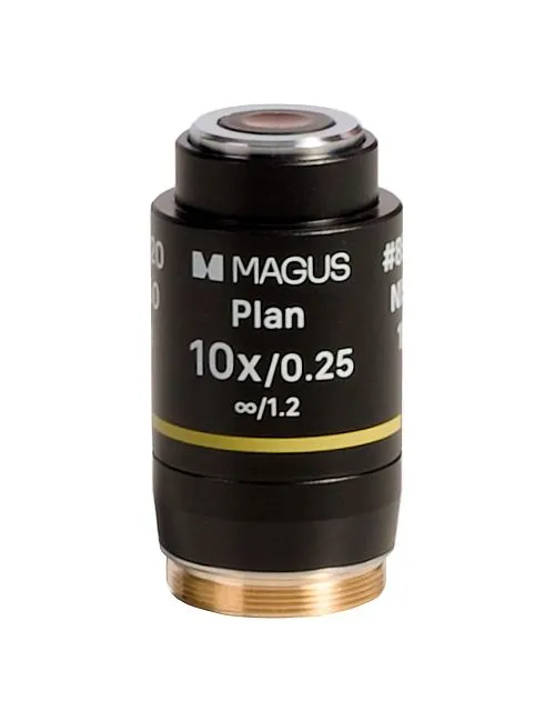 obrázek objektiv MAGUS 10PL60V Plan 10х/0,25 ∞/1,2 H60 mm,  1