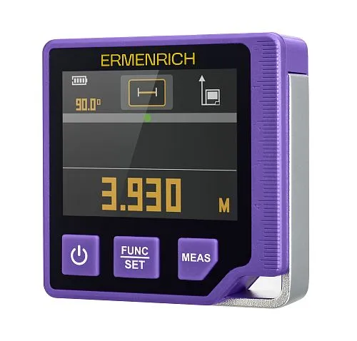 snímek digitální vodováha s laserovým měřičem "3 v 1" Ermenrich Verk LQ60,  1