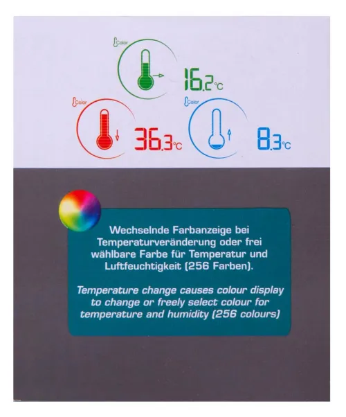 fotografie meteostanice Bresser Temeo Life s barevným displejem, černá,  14