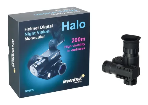 obrázek digitální monokulární dalekohled s nočním viděním Levenhuk Halo NVM20 Helmet,  3