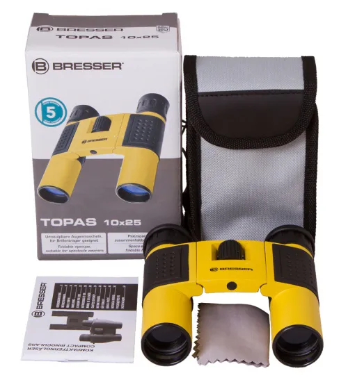 snímek binokulární dalekohled Bresser Topas 10x25,  6