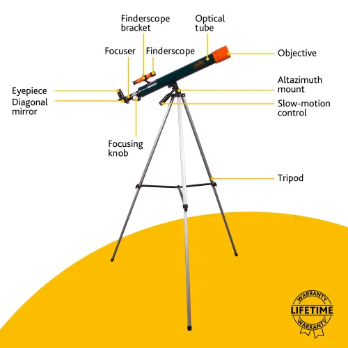 snímek hvězdářský dalekohled Levenhuk LabZZ T2,  13