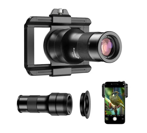 foto telekulár a mikrokulár pro smartphone Levenhuk Kelvin TLC25,  2