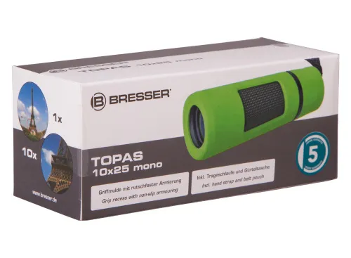 foto monokulární dalekohled Bresser Topas 10x25,  8