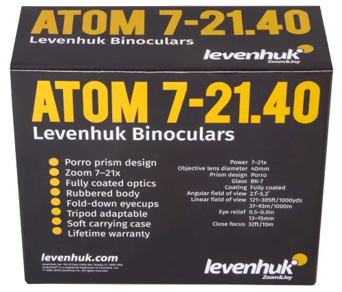 fotografie binokulární dalekohled Levenhuk Atom 7–21x40,  12