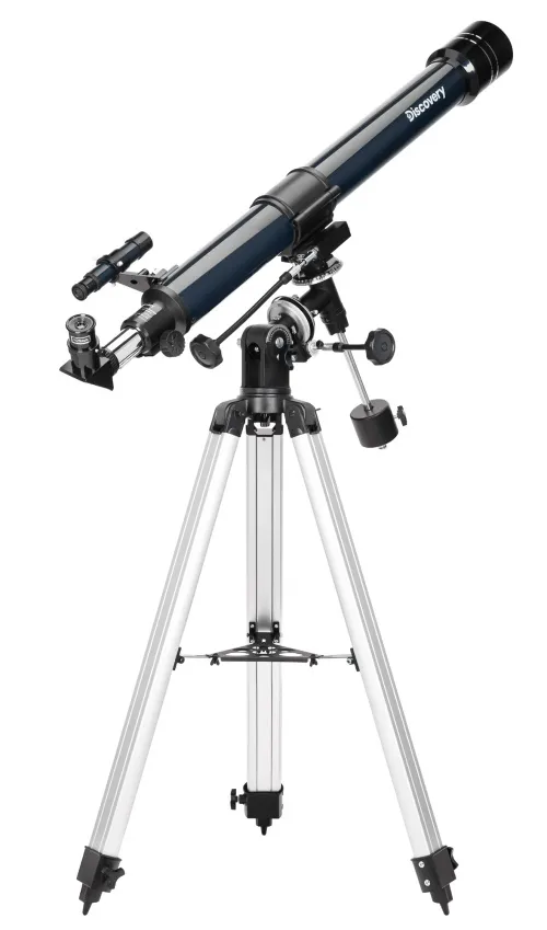 foto hvězdářský dalekohled Levenhuk Discovery Spark 709 EQ s knížkou,  7