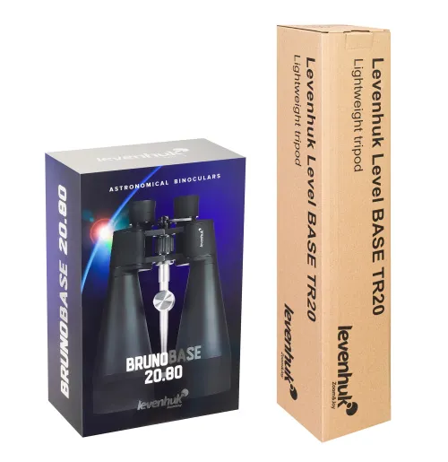 fotografie sada binokulárního dalekohledu a stativu Levenhuk Bruno BASE 20x80  ,  17