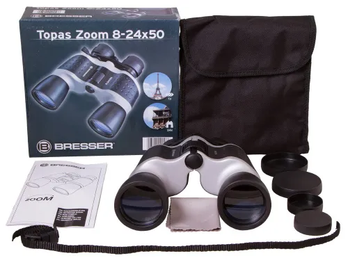 snímek binokulární dalekohled Bresser Topas 8–24x50,  7