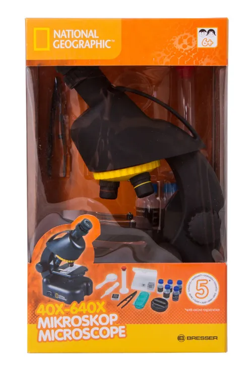 fotografie mikroskop Bresser National Geographic 40–640x s adaptérem na chytrý telefon,  8