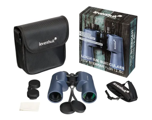 snímek binokulární dalekohled Levenhuk New Sherman PLUS 12x50,  4