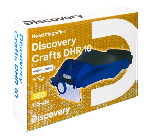 snímek dobíjecí náhlavní lupa Levenhuk Discovery Crafts DHR 10,  11