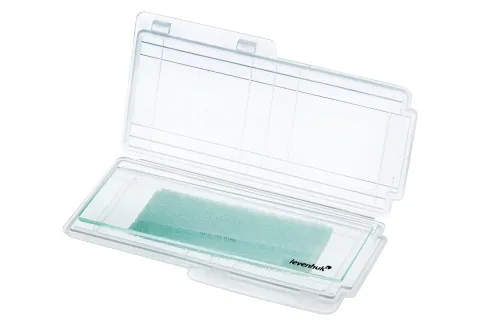 foto kalibrační sklíčko Levenhuk MED,  2