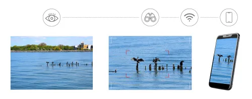 obrázek digitální fotomonokulární dalekohled Levenhuk Kelvin Snap ED 8x42,  7