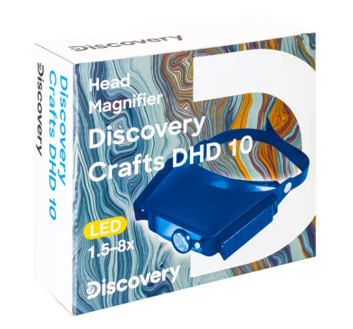 foto náhlavní lupa Levenhuk Discovery Crafts DHD 10,  10