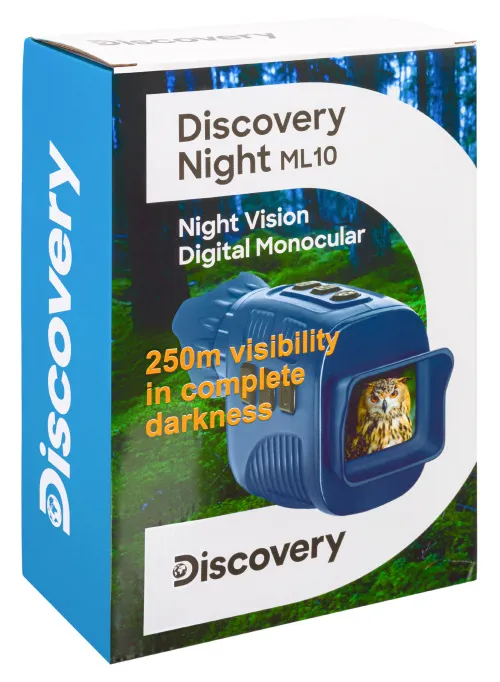 snímek digitální monokulární dalekohled s nočním viděním se stativem Levenhuk Discovery Night ML10,  14