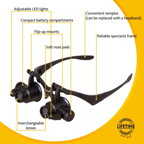 foto zvětšovací brýle Levenhuk Zeno Vizor G8,  20