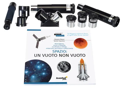 foto hvězdářský dalekohled Levenhuk Discovery Spark 709 EQ s knížkou,  3