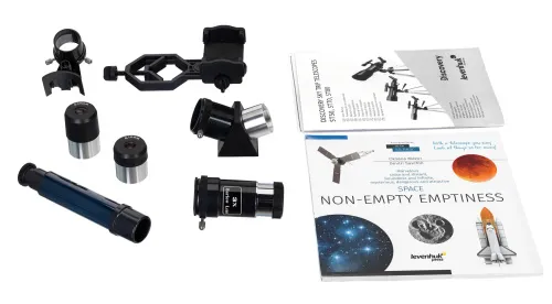 snímek hvězdářský dalekohled Levenhuk Discovery Sky Trip ST70 s knížkou,  4