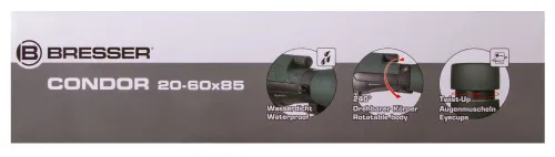 obrázek pozorovací dalekohled Bresser Condor 20–60x85,  18
