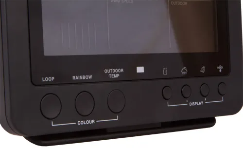 fotografie meteostanice Bresser 5v1 s barevným displejem, černá,  6