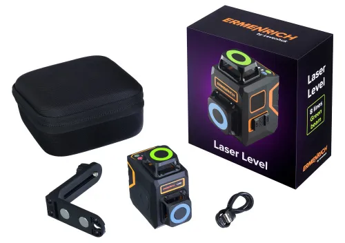 snímek laserový nivelační přístroj Ermenrich PRO LV40, černý,  2